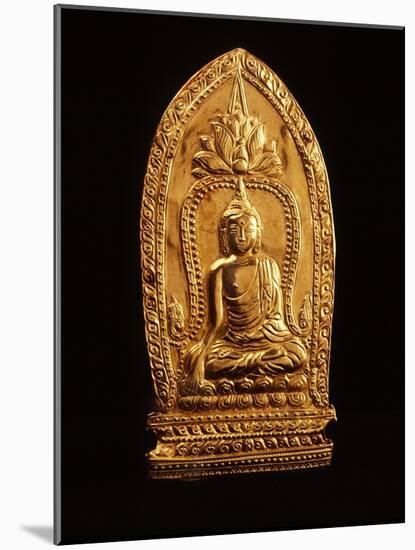 Votive Plaque Depicting Buddha Subduing Mara-null-Mounted Giclee Print