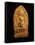 Votive Plaque Depicting Buddha Subduing Mara-null-Framed Stretched Canvas