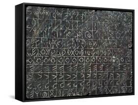 Votive Sheet in Bronze with Inscriptions in Venetic Alphabet-null-Framed Stretched Canvas