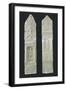 Votive Stele with Reliefs Containing Elements of Berber, Punic-null-Framed Giclee Print