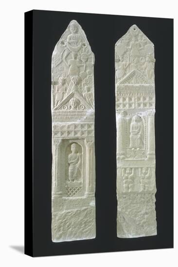 Votive Stele with Reliefs Containing Elements of Berber, Punic-null-Stretched Canvas