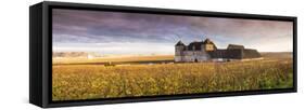 Vougeot Castle and Vineyards, Burgundy, France-Matteo Colombo-Framed Stretched Canvas