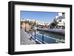 Voulismeni Lake, Agios Nikolaos, Lasithi, Crete, Greek Islands, Greece, Europe-Markus Lange-Framed Photographic Print