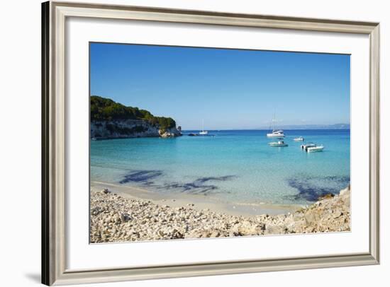 Voutoumi Beach, Antipaxos, Antipaxi, Ionian Islands, Greek Islands, Greece, Europe-Tuul-Framed Photographic Print