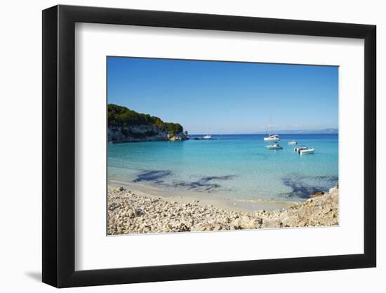 Voutoumi Beach, Antipaxos, Antipaxi, Ionian Islands, Greek Islands, Greece, Europe-Tuul-Framed Photographic Print