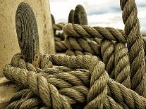 Yachting. Parts of Yacht. Nautical Ship Rope.-Voy-Photographic Print