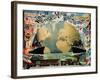 Voyage Around the World", Poster for the "Compagnie Generale Transatlantique", Late 19th Century-A. Schindeler-Framed Giclee Print