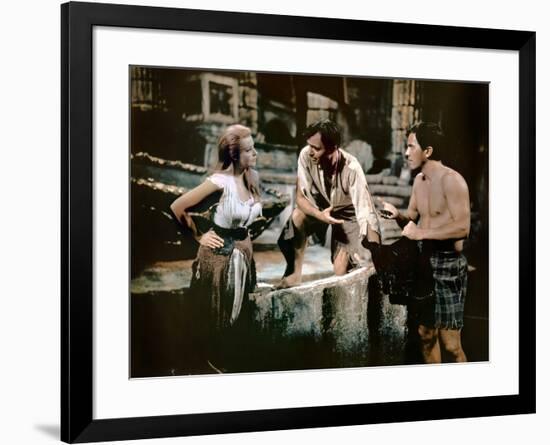 Voyage au centre by la terre JOURNEY TO THE CENTER OF THE EARTH by HenryLevin with Arlene Dahl, Pat-null-Framed Photo