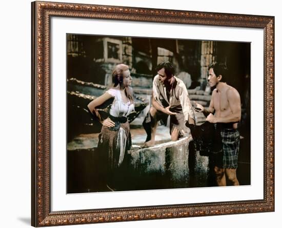 Voyage au centre by la terre JOURNEY TO THE CENTER OF THE EARTH by HenryLevin with Arlene Dahl, Pat-null-Framed Photo