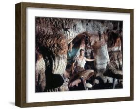 Voyage au centre by la terre JOURNEY TO THE CENTER OF THE EARTH by HenryLevin with Pat Boone, 1959 -null-Framed Photo