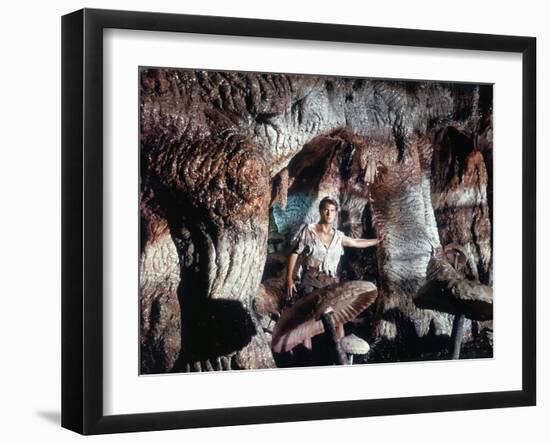 Voyage au centre by la terre JOURNEY TO THE CENTER OF THE EARTH by HenryLevin with Pat Boone, 1959 -null-Framed Photo