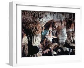 Voyage au centre by la terre JOURNEY TO THE CENTER OF THE EARTH by HenryLevin with Pat Boone, 1959 -null-Framed Photo