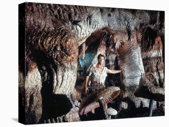 Voyage au centre by la terre JOURNEY TO THE CENTER OF THE EARTH by HenryLevin with Pat Boone, 1959 -null-Stretched Canvas