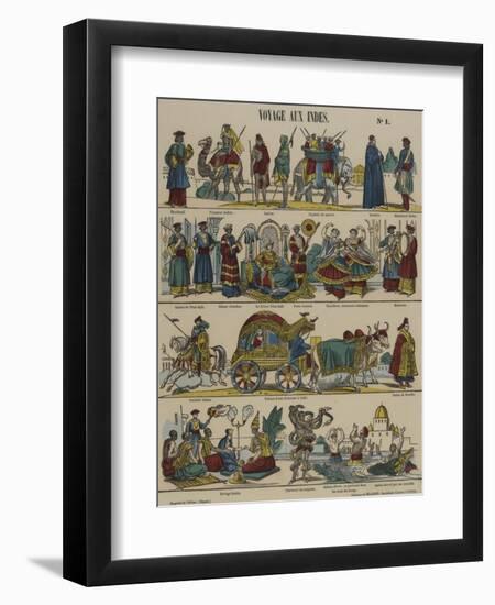 Voyage aux Indes-null-Framed Premium Giclee Print