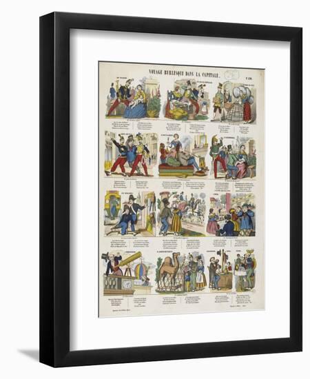 Voyage burlesque dans la capitale-null-Framed Premium Giclee Print