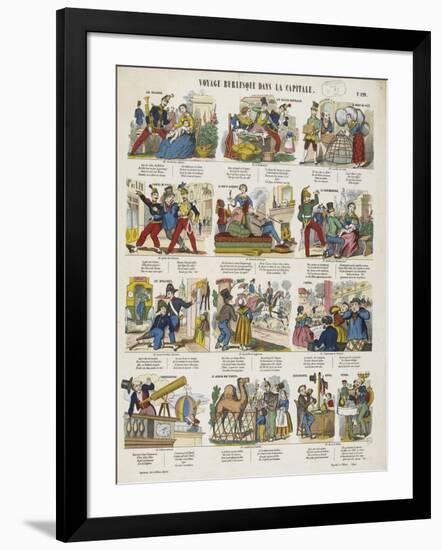 Voyage burlesque dans la capitale-null-Framed Giclee Print