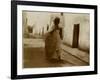 Voyage en Algérie : femme marchant dans une rue de Biskra-Henri Jacques Edouard Evenepoel-Framed Giclee Print