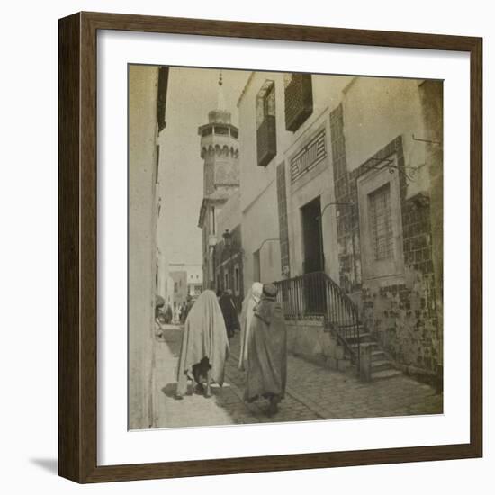 Voyage en Tunisie : scène de rue à Tunis-Henri Jacques Edouard Evenepoel-Framed Giclee Print