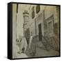 Voyage en Tunisie : scène de rue à Tunis-Henri Jacques Edouard Evenepoel-Framed Stretched Canvas