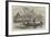 Voyage of HMS Challenger, Village in Humboldt Bay, New Guinea-null-Framed Giclee Print