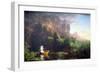 Voyage Of Life-Childhood-Thomas Cole-Framed Art Print