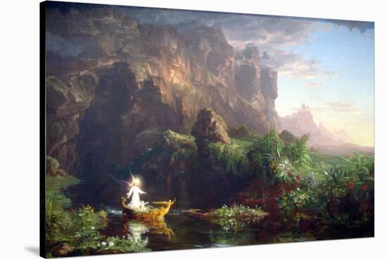 Voyage Of Life-Childhood-Thomas Cole-Stretched Canvas