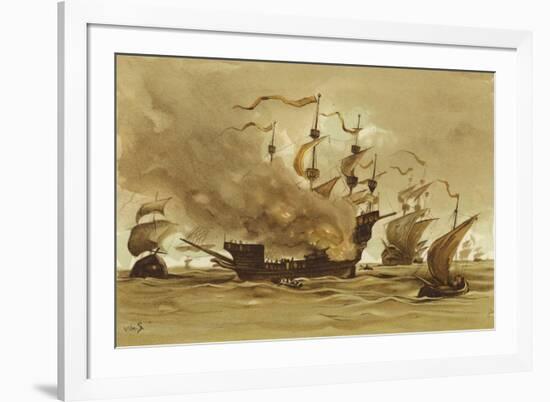 Voyage of Philip the Fair to Spain-Willem II Steelink-Framed Giclee Print