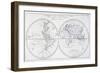 Voyage of Robinson Crusoe, from 18th Century Map of World-null-Framed Giclee Print