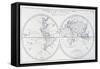 Voyage of Robinson Crusoe, from 18th Century Map of World-null-Framed Stretched Canvas