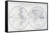 Voyage of Robinson Crusoe, from 18th Century Map of World-null-Framed Stretched Canvas