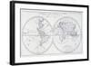 Voyage of Robinson Crusoe, from 18th Century Map of World-null-Framed Giclee Print