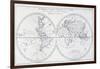 Voyage of Robinson Crusoe, from 18th Century Map of World-null-Framed Giclee Print