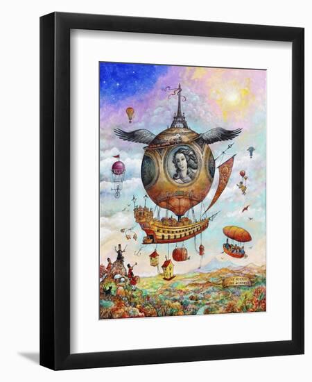 Voyage of the Minerva-Bill Bell-Framed Giclee Print