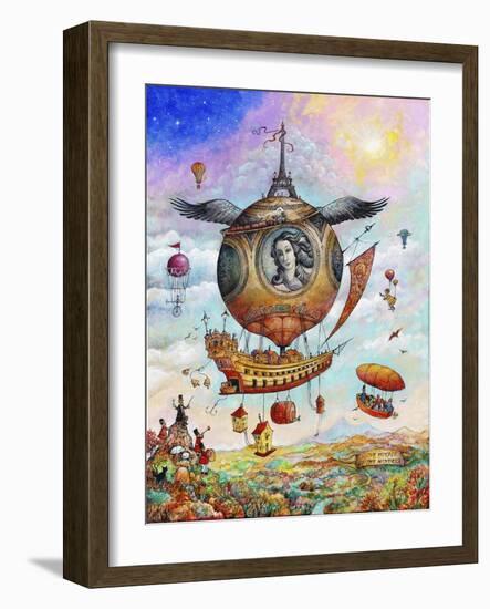 Voyage of the Minerva-Bill Bell-Framed Giclee Print