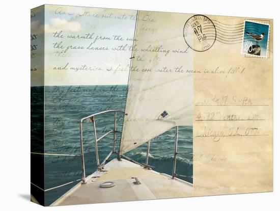 Voyage Postcard I-Susan Bryant-Stretched Canvas