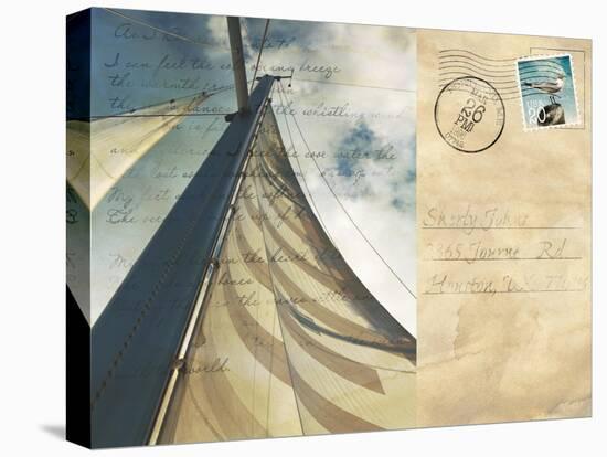 Voyage Postcard II-Susan Bryant-Stretched Canvas