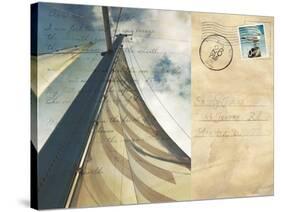 Voyage Postcard II-Susan Bryant-Stretched Canvas