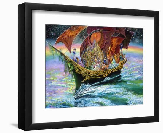 Voyage Through Rainbow Waters-Josephine Wall-Framed Giclee Print