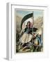 Voyage to Athens and Constantinople: Nickolaki Mitropolos Taking the Standard of the Cross-Louis Dupré-Framed Giclee Print