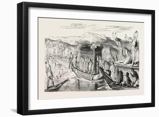 Voyage to the Nekropolis. Egypt, 1879-null-Framed Giclee Print
