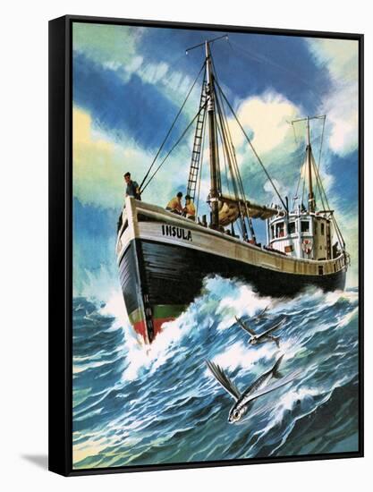 Voyage to the Spanish Main-Wilf Hardy-Framed Stretched Canvas