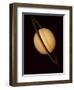 Voyager 1 Image of Saturn & Three of Its Moons-null-Framed Premium Photographic Print