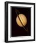 Voyager 1 Image of Saturn & Three of Its Moons-null-Framed Premium Photographic Print