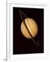 Voyager 1 Image of Saturn & Three of Its Moons-null-Framed Photographic Print