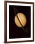 Voyager 1 Image of Saturn & Three of Its Moons-null-Framed Photographic Print