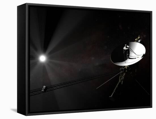 Voyager 1 Leaving the Solar System-null-Framed Stretched Canvas