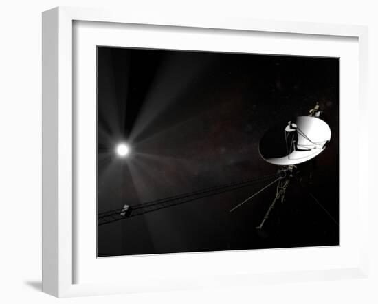 Voyager 1 Leaving the Solar System-null-Framed Photographic Print