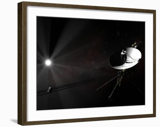 Voyager 1 Leaving the Solar System-null-Framed Photographic Print