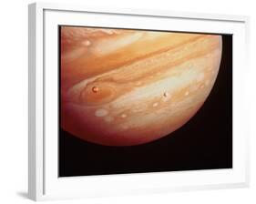 Voyager 1 Photo of Jupiter-null-Framed Photographic Print