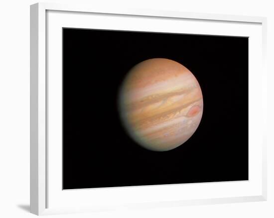 Voyager 1 Photo of Jupiter-null-Framed Photographic Print